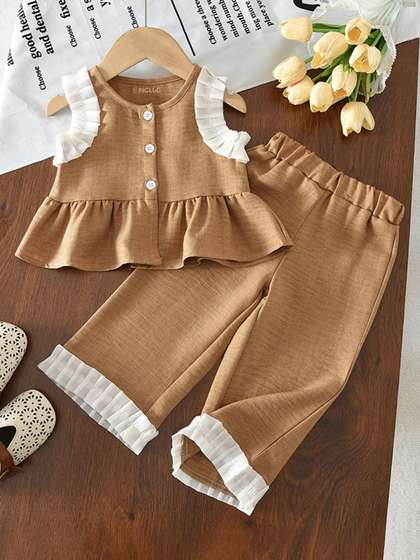 INCLUD Girls Top with
                    Trousers