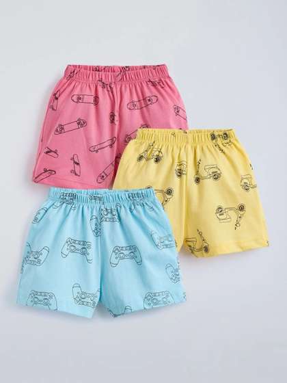 Hopscotch Unisex Kids
                    Printed Shorts