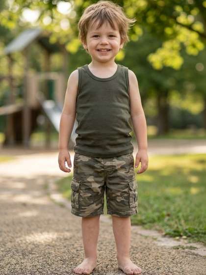 Moda Rapido Boys Cotton
                    Basic Vest