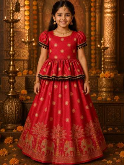 Xepon Girls
                      Embellished Ready to Wear Lehenga &
