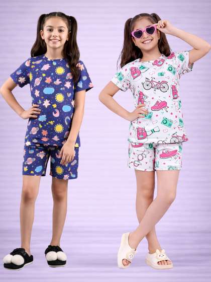 LITBABY Girls Printed
                    Nightdress