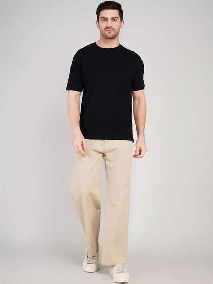 The Roadster
                        Lifestyle Co Men Cotton Regular Trousers