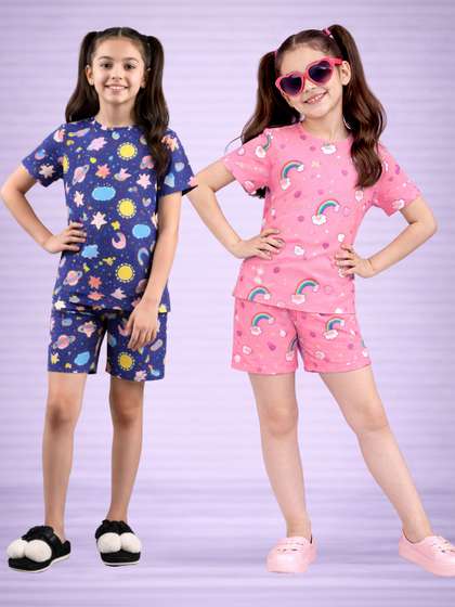 LITBABY Girls Printed
                    Nightdress