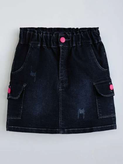 Hopscotch Girls Utility
                    or Military Inspired Mini Straight Skirt