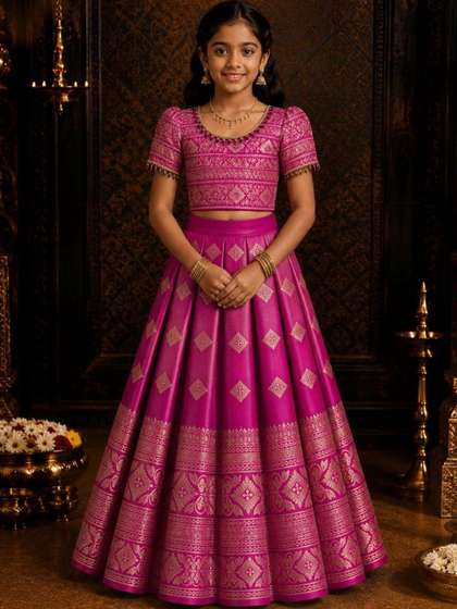 Ethzy Girls Ready to
                    Wear Lehenga &