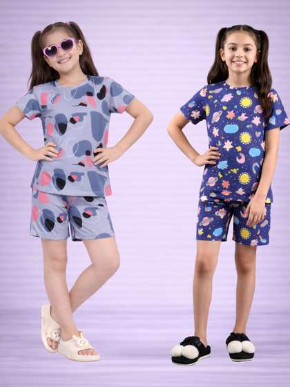 LITBABY Girls Printed
                    Nightdress