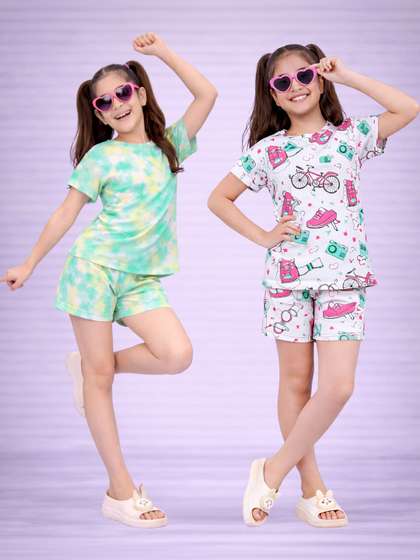 LITBABY Girls Printed
                    Nightdress
