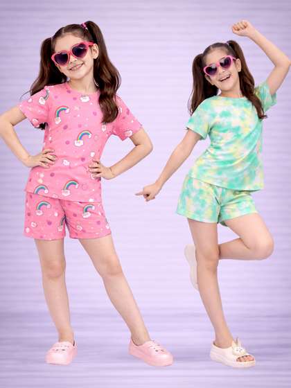 LITBABY Girls Printed
                      Nightdress
