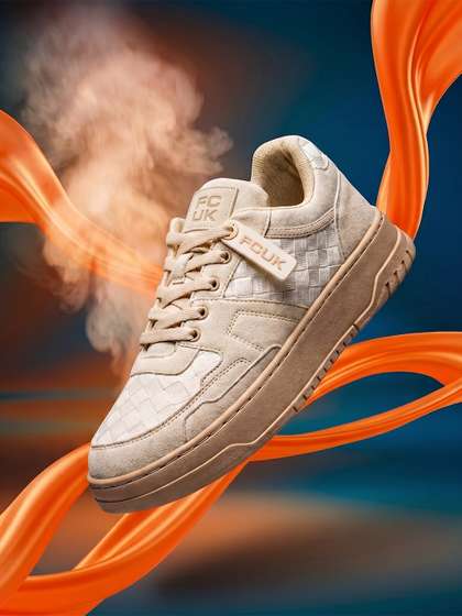 FCUK Men Textured
                          Casual Shoes