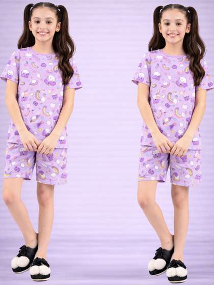 LITBABY Girls Printed
                    Nightdress