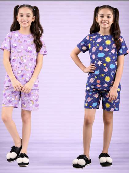 LITBABY Girls Printed
                    Nightdress