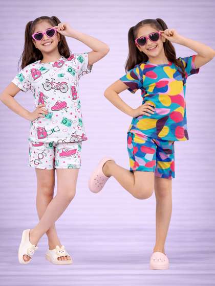 LITBABY Girls Printed
                    Nightdress