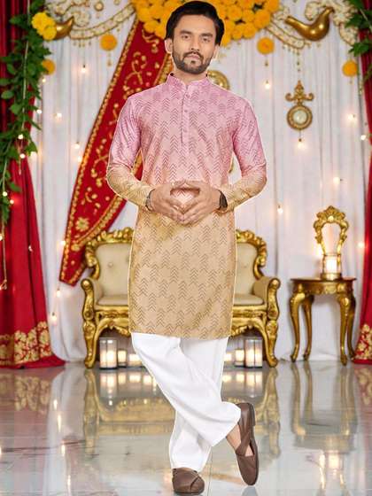 WELL TEX Men
                        Geometric Printed Kurta