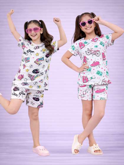 LITBABY Girls Printed
                    Nightdress