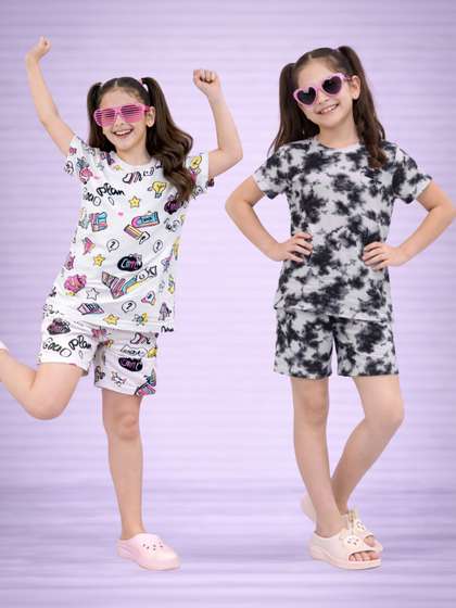 LITBABY Girls Printed
                      Nightdress