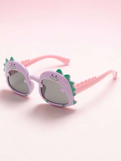 Stoln Girls Black Lens
                    & Purple Round Sunglasses with UV Protected
                    Lens