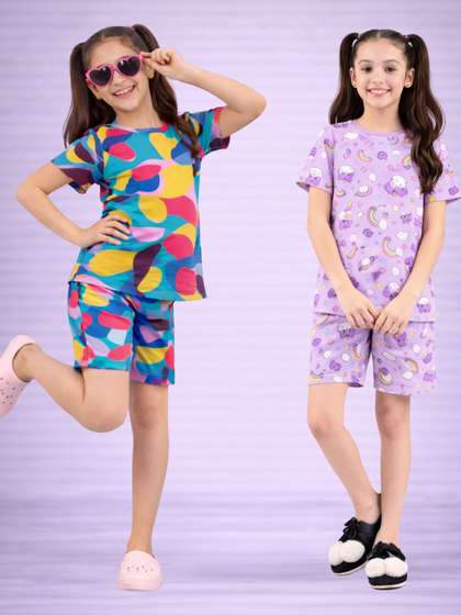 LITBABY Girls Printed
                    Nightdress