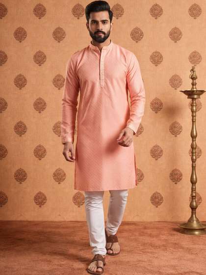 SOURAGYA Men
                        Jacquard Kurta