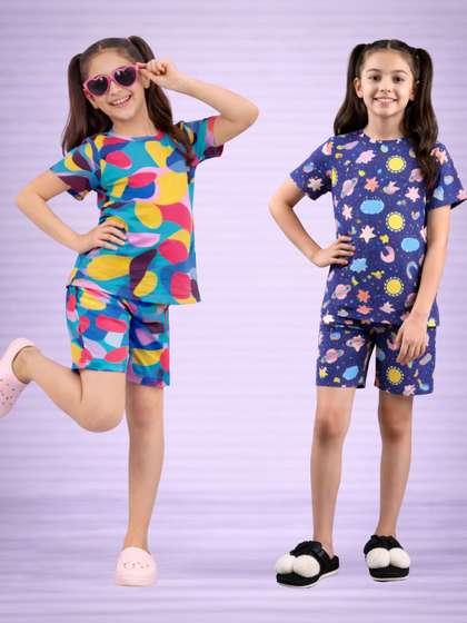 LITBABY Girls Printed
                    Nightdress