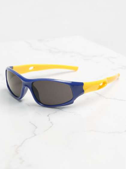 Stoln Unisex Kids Black
                    Lens & Blue Sports Sunglasses with