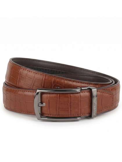 Hayes London Men
                      Textured Leather Belt