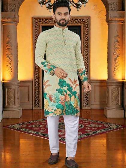 WELL TEX Men
                        Geometric Printed Kurta