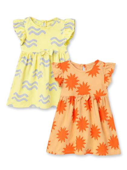 The Boo Boo Club Print
                    Ruffled A-Line Dress