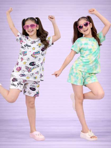 LITBABY Girls Printed
                    Nightdress