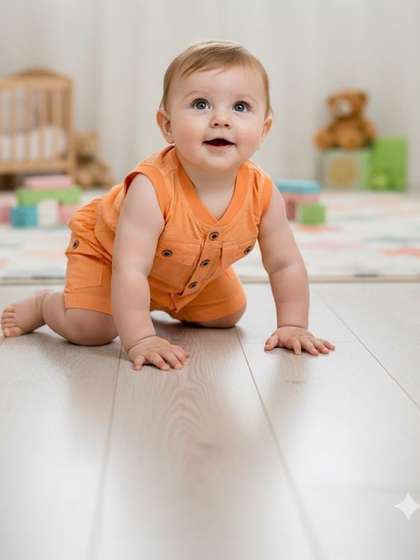 A Dot Bee Unisex Kids
                    T-shirt with Shorts