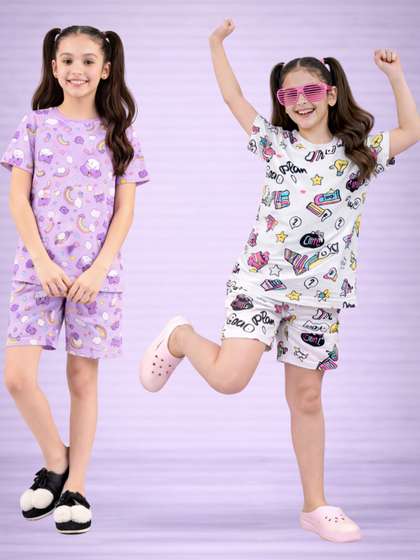LITBABY Girls Printed
                    Nightdress