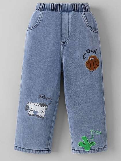 Hopscotch Boys Comfort
                    Regular Fit Mid-Rise Jeans