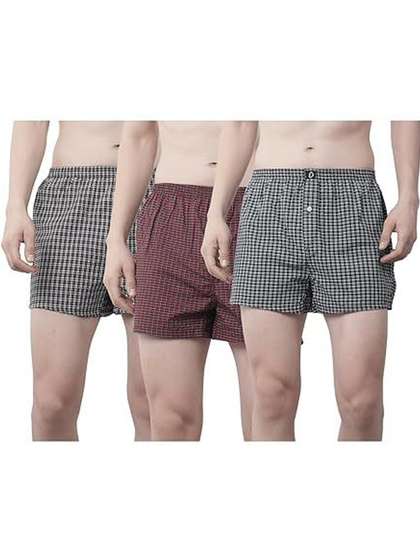 Dollar Pack Of 3
                        Checked Cotton Boxers TSSO-01-CHECK135-PO3