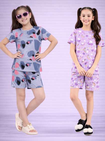 LITBABY Girls Printed
                    Nightdress