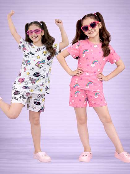 LITBABY Girls Printed
                      Nightdress