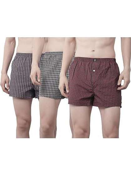 Dollar Pack Of 3
                        Checked Cotton Boxer TSSO-01-CHECK123-PO3