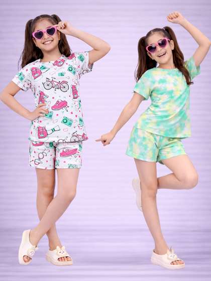 LITBABY Girls Printed
                    Nightdress