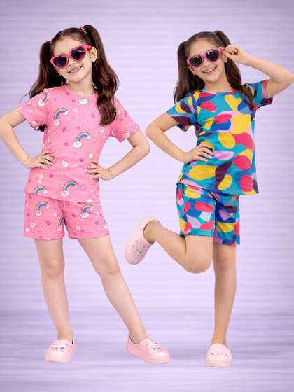 LITBABY Girls Printed
                    Nightdress