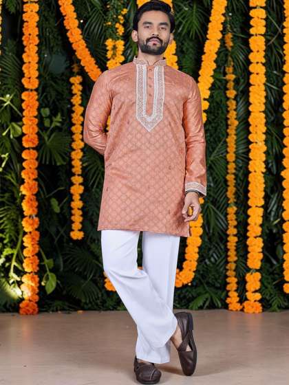 WELL TEX Men
                        Sequinned Kurta