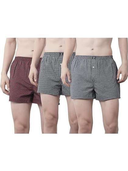 Dollar Pack Of 3
                        Checked Cotton Boxers TSSO-01-CHECK357-PO3