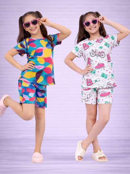 LITBABY Girls Printed
                    Nightdress