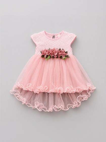 Sparklepop Girls Round
                    Neck Cotton Fit & Flare Midi Dress