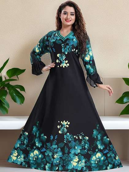 Lovira Printed Maxi
                        Nightdress