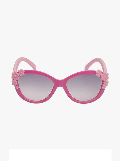 RUGGINE Unisex Kids
                      Black Lens & Pink Cateye Sunglasses with