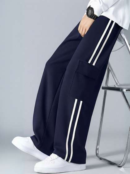 CHROVEL Men Relaxed
                        Fit Track Pants
