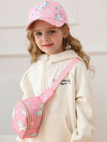 Ziory Girls Printed
                    Baseball Cap