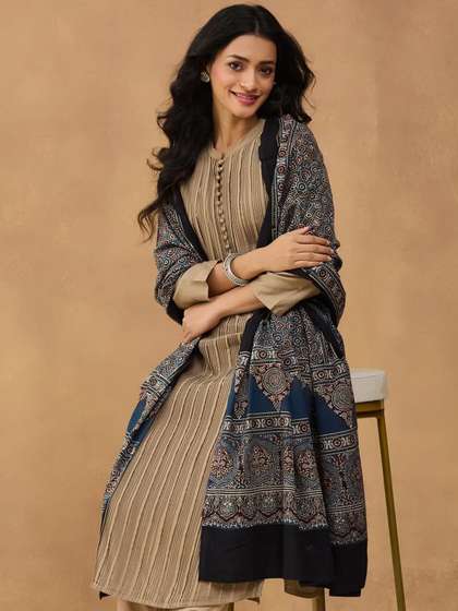 Fabindia Ethnic
                        Motifs Printed Dupatta