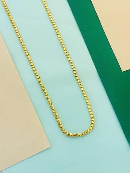 RKB Sales Men Brass
                      Gold-Plated Chain