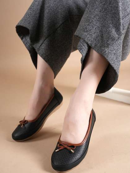 The Roadster Lifestyle
                      Co Women Round Toe Slip-On Bellies Mojaris