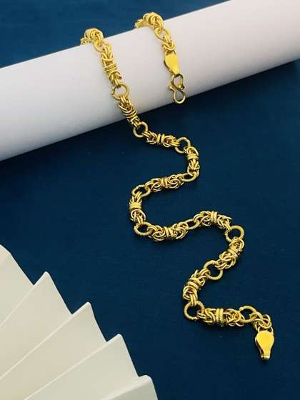 RKB Sales Men Brass
                    Gold-Plated Chain