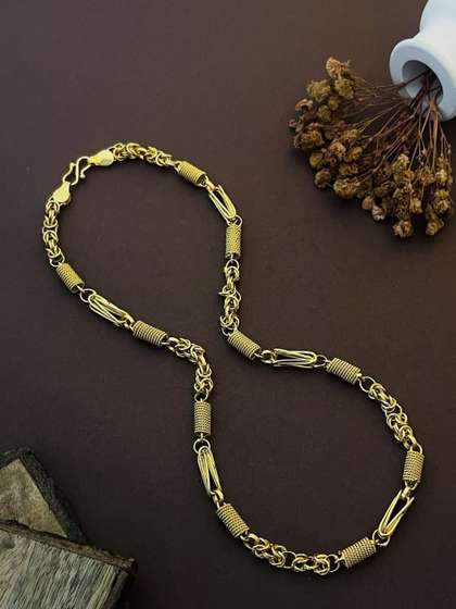 RKB Sales Men Brass
                      Gold-Plated Chain